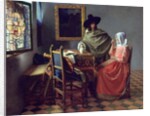The Glass of Wine by Johannes Vermeer
