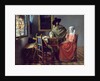 The Glass of Wine by Johannes Vermeer