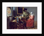 The Glass of Wine by Johannes Vermeer