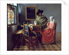 The Glass of Wine by Johannes Vermeer