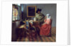 The Glass of Wine by Johannes Vermeer
