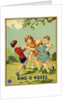 Czech English cotton label with children playing Ring-o-Roses by Anonymous