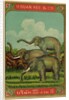 Thai cotton label with elephants by Anonymous