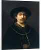 Self-Portrait with a Hat and Two Chains by Rembrandt van Rijn