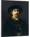 Self-Portrait with a Hat and Two Chains by Rembrandt van Rijn