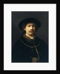 Self-Portrait with a Hat and Two Chains by Rembrandt van Rijn