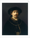 Self-Portrait with a Hat and Two Chains by Rembrandt van Rijn