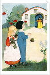 Hansel and Gretel see the witch by Anonymous