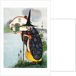 Witch casting a spell by Anonymous