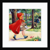 Little Red Riding Hood and Big Bad Wolf in woods by Anonymous