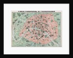 Map of Paris by Anonymous
