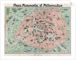 Map of Paris by Anonymous