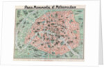 Map of Paris by Anonymous