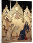 Detail of Annunciation with Two Saints by Simone Martini