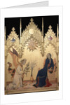 Detail of Annunciation with Two Saints by Simone Martini