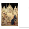 Detail of Annunciation with Two Saints by Simone Martini