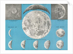 Illustration of the full moon and phases of the moon by Anonymous