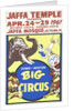 Vintage circus poster with animals and clown by Anonymous