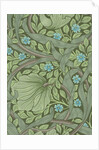 William Morris wallpaper sample with Forget-Me-Nots by Anonymous