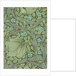 William Morris wallpaper sample with Forget-Me-Nots by Anonymous