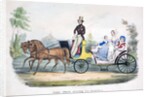 Prince Albert acting as chauffeur to the British royal family by Anonymous