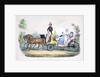 Prince Albert acting as chauffeur to the British royal family by Anonymous
