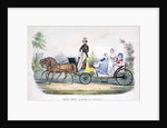 Prince Albert acting as chauffeur to the British royal family by Anonymous