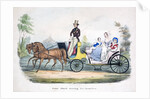 Prince Albert acting as chauffeur to the British royal family by Anonymous