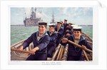 Boys Own Paper colour insert circa 1900 showing sailors from the Swiftsure class Battleship HMS Triumph. Taken from a painting by Charles M Padday titled "We All Love Jack". by Anonymous
