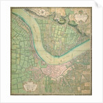 Vintage map of the Bordeaux region of France and its environs by Anonymous