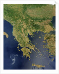 Satellite View of Greece by Anonymous