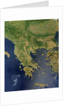 Satellite View of Greece by Anonymous