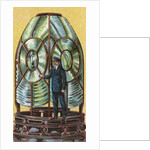 Illustration of the glass lamp or lantern of lighthouse by Anonymous