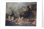 Don Quixote and Sancho Panza by Honore Daumier