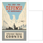 All Out for Defense of Democracy poster by Anonymous