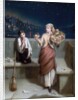 A London Crossing Sweeper and Flower Girl by Augustus Edward Mulready
