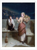 A London Crossing Sweeper and Flower Girl by Augustus Edward Mulready