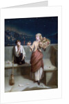 A London Crossing Sweeper and Flower Girl by Augustus Edward Mulready