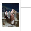 A London Crossing Sweeper and Flower Girl by Augustus Edward Mulready