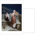 A London Crossing Sweeper and Flower Girl by Augustus Edward Mulready
