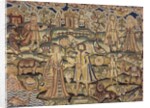 Detail of Stuart period embroidery panel by Anonymous