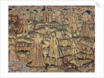 Detail of Stuart period embroidery panel by Anonymous