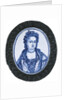Delft plaque portraying Queen Anne by Anonymous
