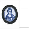 Delft plaque portraying Queen Anne by Anonymous