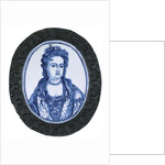 Delft plaque portraying Queen Anne by Anonymous