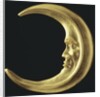 Gilded crescent moon by Anonymous