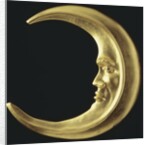 Gilded crescent moon by Anonymous