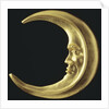 Gilded crescent moon by Anonymous