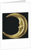 Gilded crescent moon by Anonymous