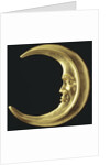 Gilded crescent moon by Anonymous